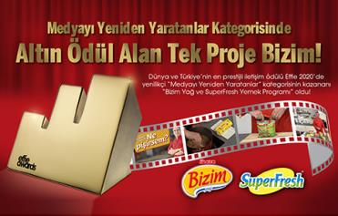 Bizim Yağ ve Superfresh Yapımı Yemek Programı Altın Effie Aldı!