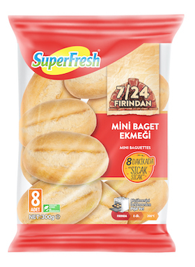 SUPERFRESH 7/24 FIRINDAN MİNİ BAGET EKMEĞİ