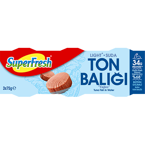 SUPERFRESH LIGHT TON BALIĞI (3X75 GR)