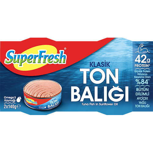 SUPERFRESH AYÇİÇEK YAĞLI TON BALIĞI (2X140 GR)