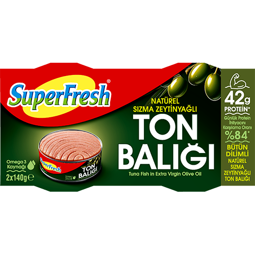 SUPERFRESH ZEYTİNYAĞLI TON BALIĞI (2X140GR)