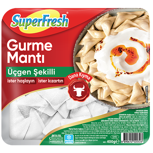SUPERFRESH GURME DANA KIYMALI ÜÇGEN MANTI 
