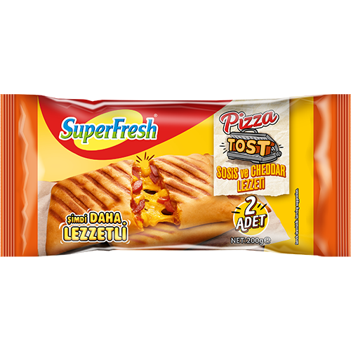 SUPERFRESH PİZZA TOST SOSİS VE CHEDDAR LEZZETİ
