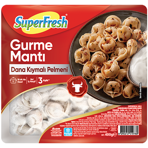 SUPERFRESH GURME MANTI DANA KIYMALI 400GR